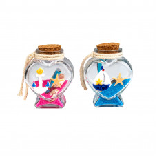 BG-10 Бутылочка из стекла с песком и ракушками, 6шт/уп., 1... BG-10 Бутылочка из стекла с песком и ракушками, 6шт/уп., 1...