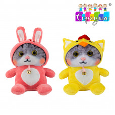 Кот 22см. мягкая игрушка, микс