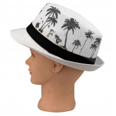 HAT-2022-35 Шляпа челентанка белая HAT-2022-35 Шляпа челентанка белая