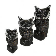 OWL695-2 Набор 3 сов, 15,18,22см.